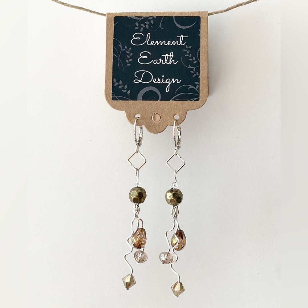 NEW Long Dangle fashion earrings HANDMADE - Picture 1 of 2